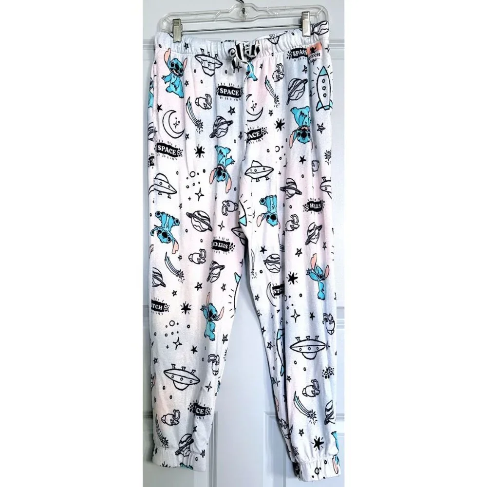 DISNEY Lilo and Stitch Space Planets Pajama Set Size Small EUC - Picture 3 of 8